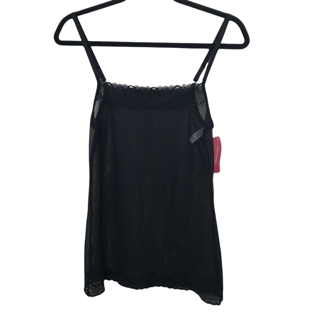 Commando Black Perfect Stretch Lace Camisole NWT - image 1